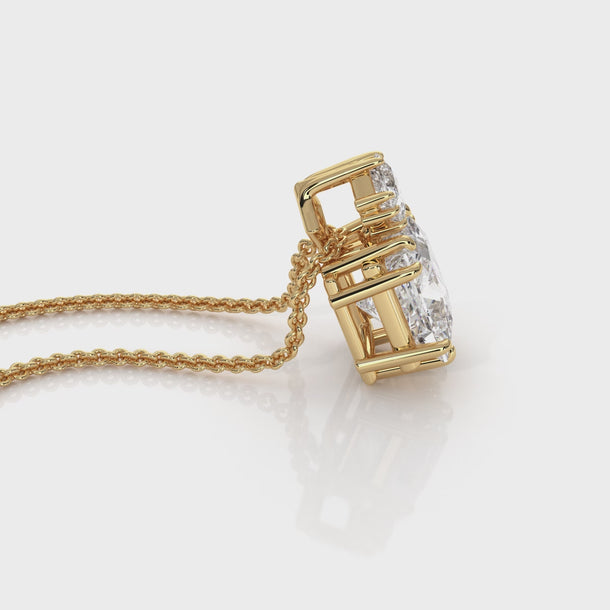 Celestial - Gold Lab Grown Diamond Pendant For Women