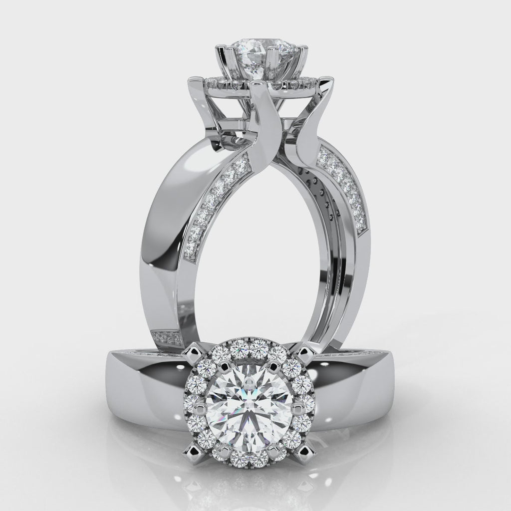 Aura- White Gold Lab Grown Diamond Ring For Women