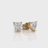 Heart - Gold Lab Grown Diamond Earrings For Women