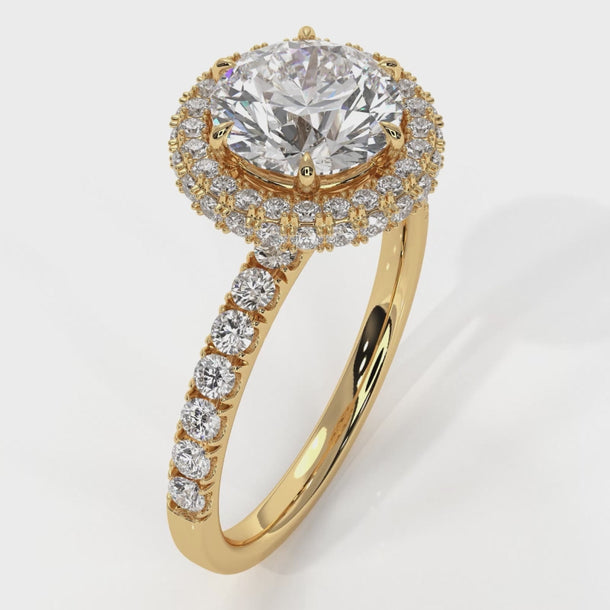 Trinity - Gold Lab Grown Diamond Ring For Women