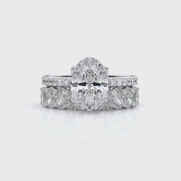 Pearl - White Gold Lab Grown Diamond Ring For Women