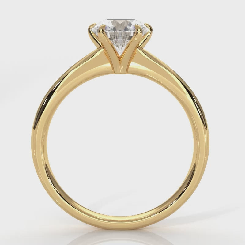 Regalia - Gold Lab Grown Diamond Ring For Women