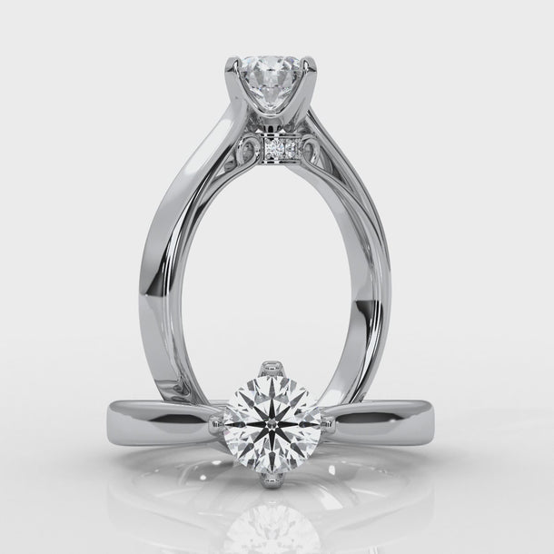 Royale - White Gold Lab Grown Diamond Ring For Women