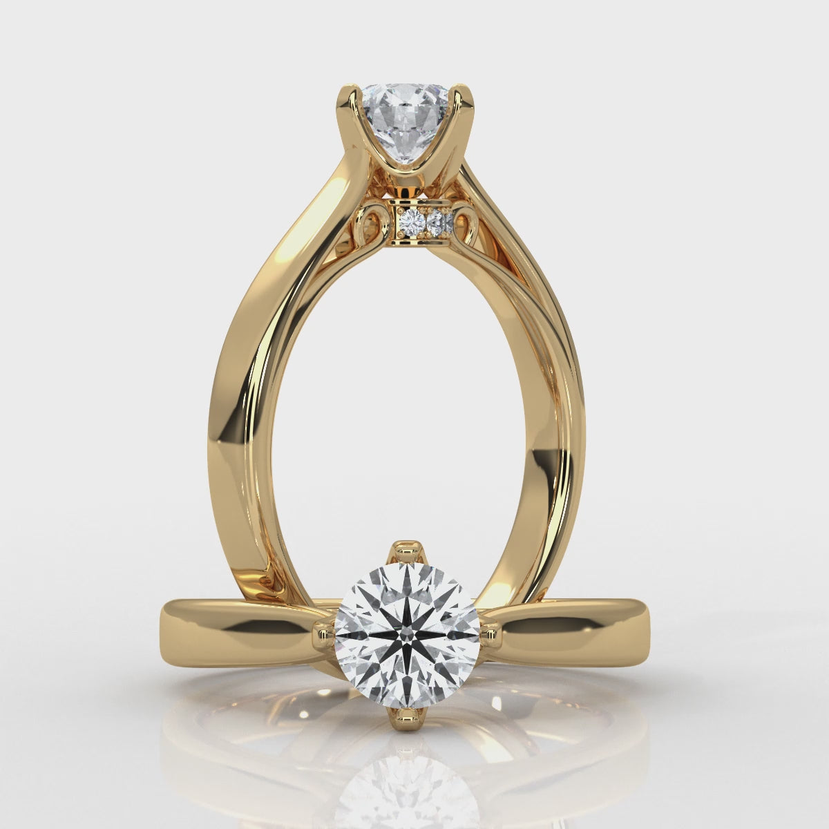 Royale - Gold Lab Grown Diamond Ring For Women