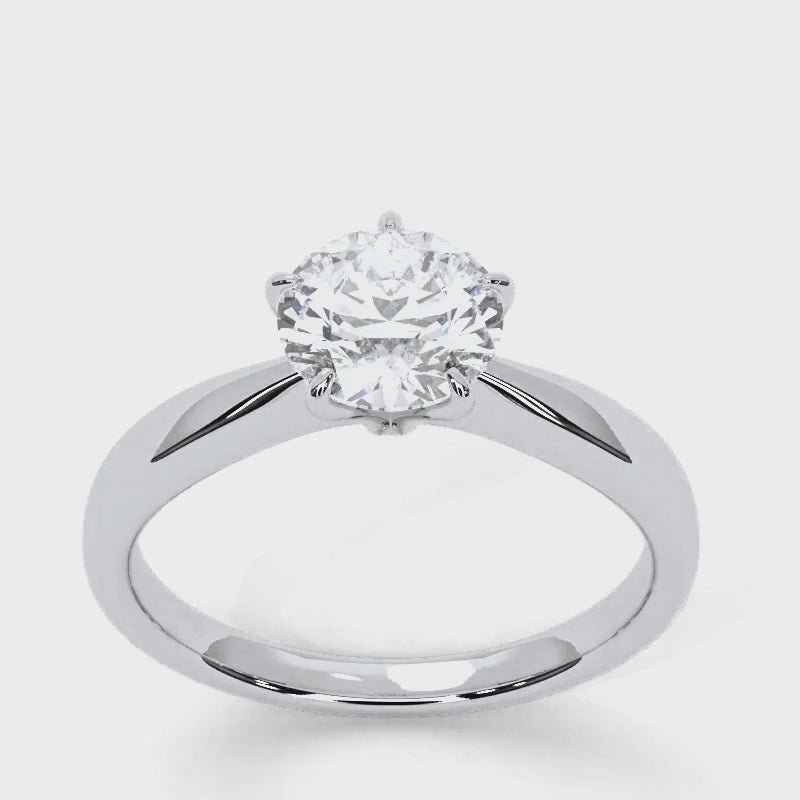 Regalia - White Gold Lab Grown Diamond Ring For Women