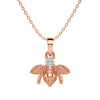 Honeybee Charm Solitaire Pendant