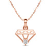 Diamond Motif Statement Pendant