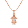 Doll Charm Solitaire Pendant