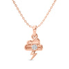 Cloud Charm Solitaire Pendant