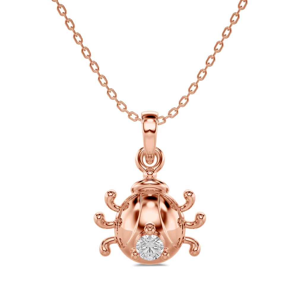 Bug Charm Solitaire Pendant