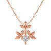 Floral Charm Solitaire Pendant