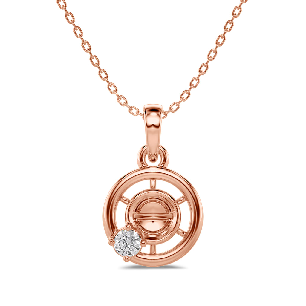 Encircled Charm Solitaire Pendant