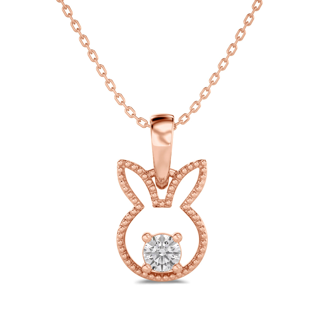 Ethereal Bunny Diamond Pendant