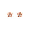 Paw Charm Solitaire Earring