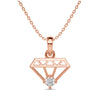 Diamond Motif Statement Pendant