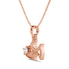 Fish Charm Solitaire Pendant