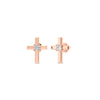 Plus Charm Solitaire Earring