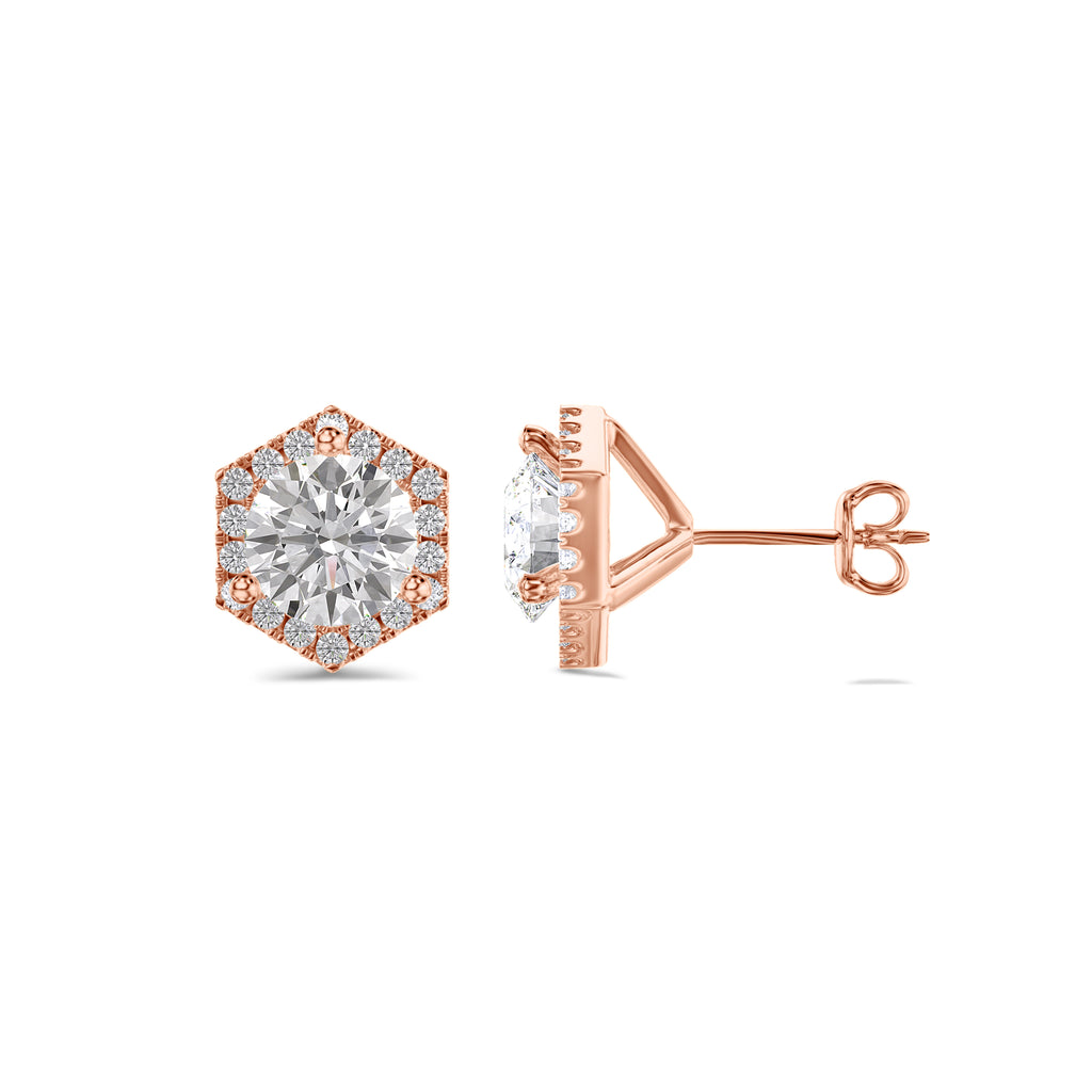 Cluster Solitaire Earring