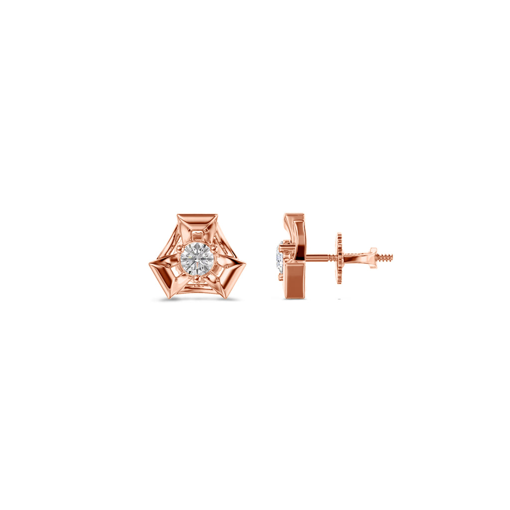 Spider Charmer Soitaire Earring