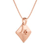 Sun Ray Charm Solitaire Pendant