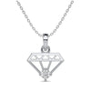 Diamond Motif Statement Pendant