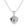 Heart Charm Solitaire Pendant