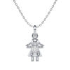 Doll Charm Solitaire Pendant