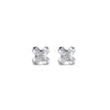 Cross Charm Solitaire Earring