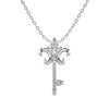 Key Charm Solitaire Pendant