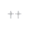 Plus Charm Solitaire Earring