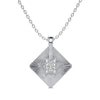 Sun Ray Charm Solitaire Pendant