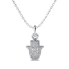 Hamsa Hand Charm Solitaire Pendant