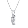 Foot Charm Solitaire Pendant