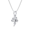 Cloud Charm Solitaire Pendant