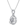 Encircled Charm Solitaire Pendant