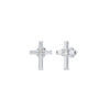 Plus Charm Solitaire Earring