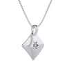 Sun Ray Charm Solitaire Pendant