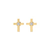 Plus Charm Solitaire Earring