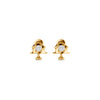 Church Bell Solitaire Earring