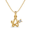 Star Charm Solitaire Pendant