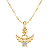 Angel Wings with Halo Pendant