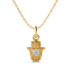 Hamsa Hand Charm Solitaire Pendant