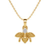 Honeybee Charm Solitaire Pendant