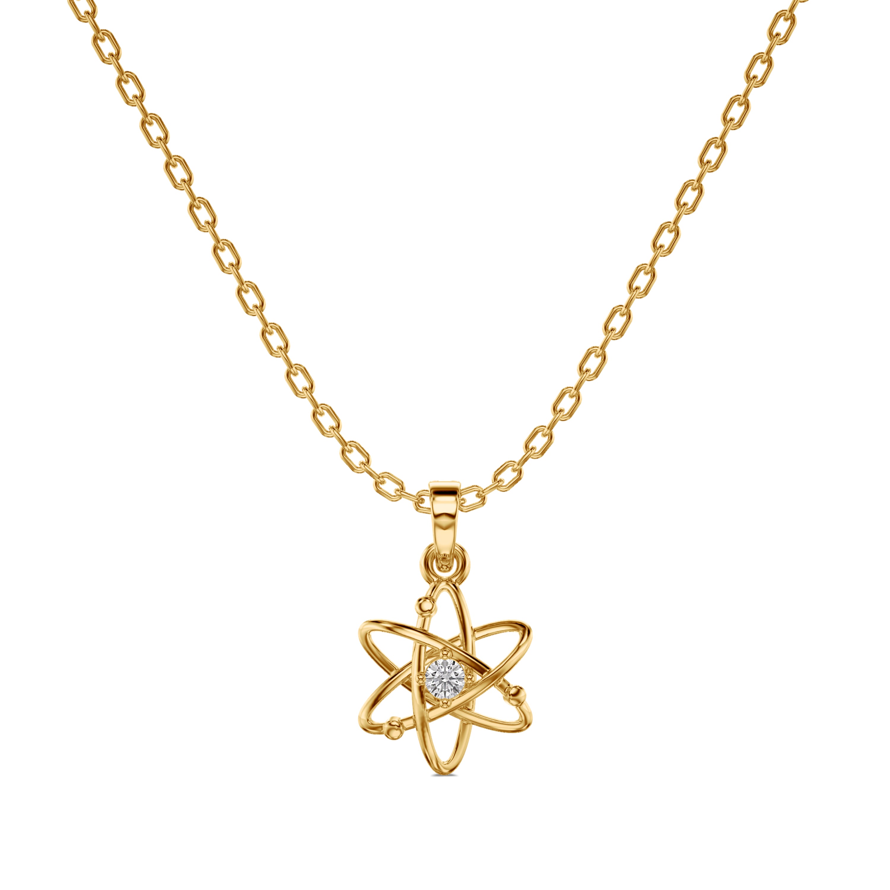 Wishing Star Charm Solitaire Pendant
