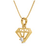 Diamond Motif Statement Pendant