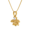 Honeybee Charm Solitaire Pendant