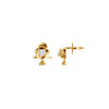 Church Bell Solitaire Earring