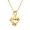 Diamond Motif Statement Pendant